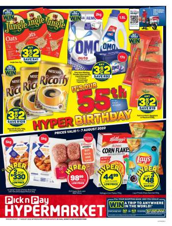 Pick n Pay Hypermarket catalogue  - 01/08/2022 - 07/08/2022.