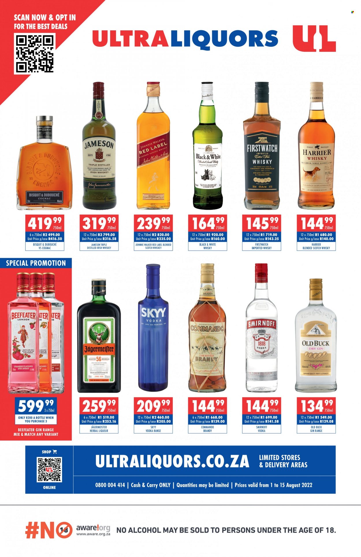 Ultra Liquors specials - 01/08/2022 - 15/08/2022. Page 1