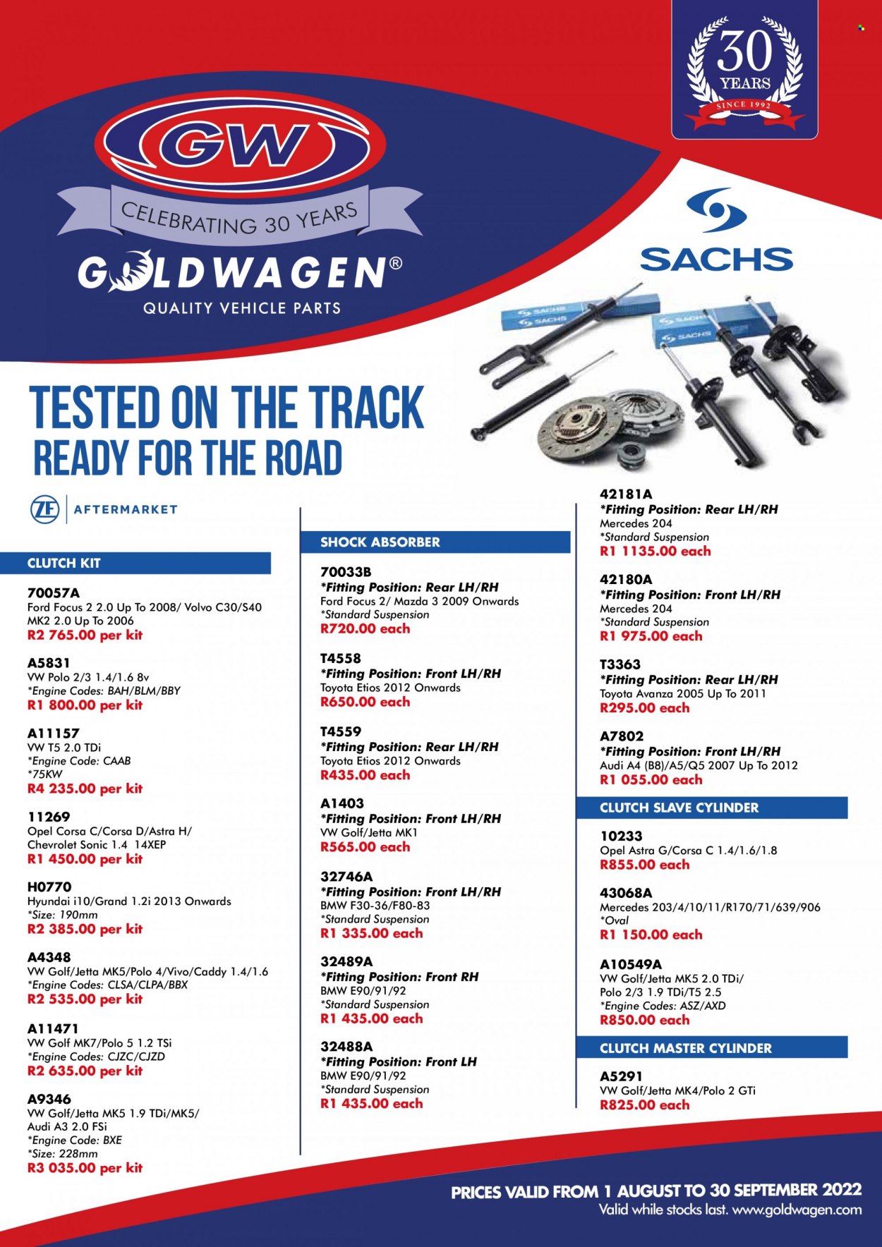 Goldwagen specials - 01/08/2022 - 30/09/2022. Page 1