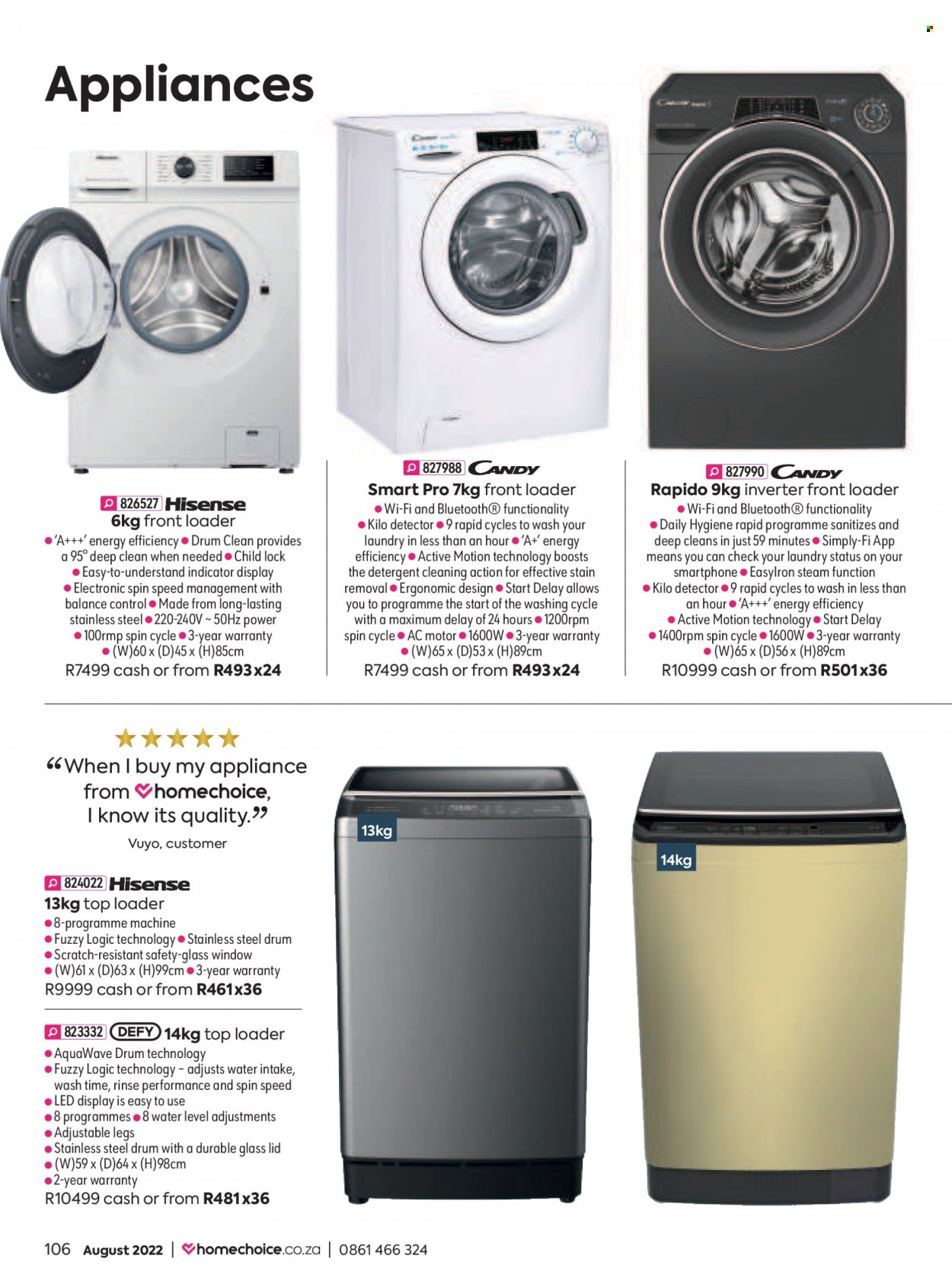 HomeChoice specials - 01/08/2022 - 31/08/2022. Page 106