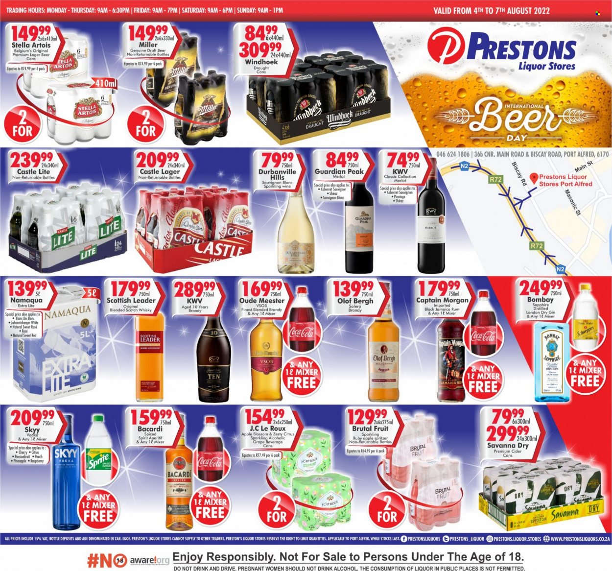 Prestons Liquor Stores specials - 04/08/2022 - 07/08/2022. Page 1