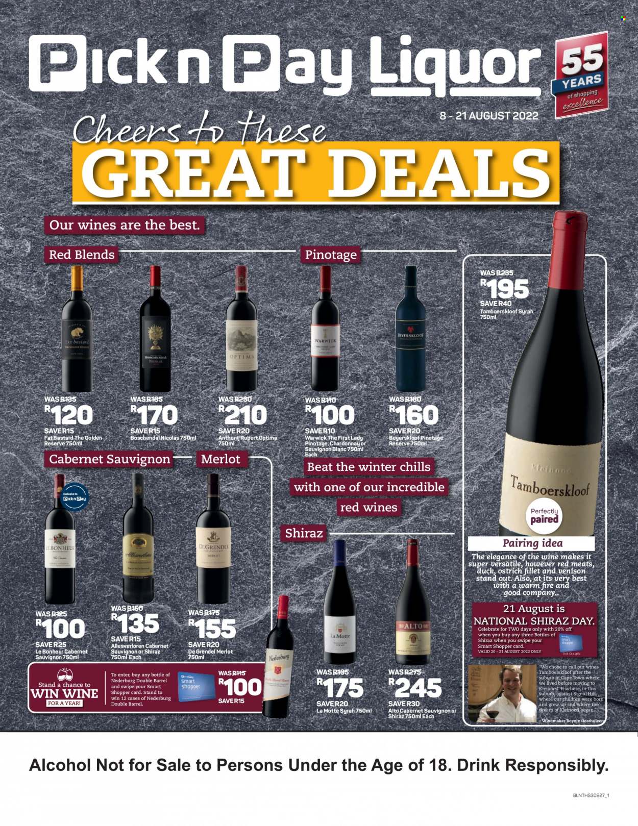 Pick n Pay Liquor specials - 08/08/2022 - 21/08/2022. Page 1