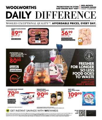 Woolworths catalogue  - 08/08/2022 - 21/08/2022.