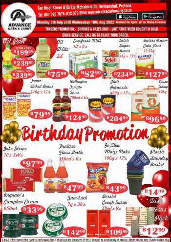 Advance Cash & Carry catalogue  - 08/08/2022 - 10/08/2022.