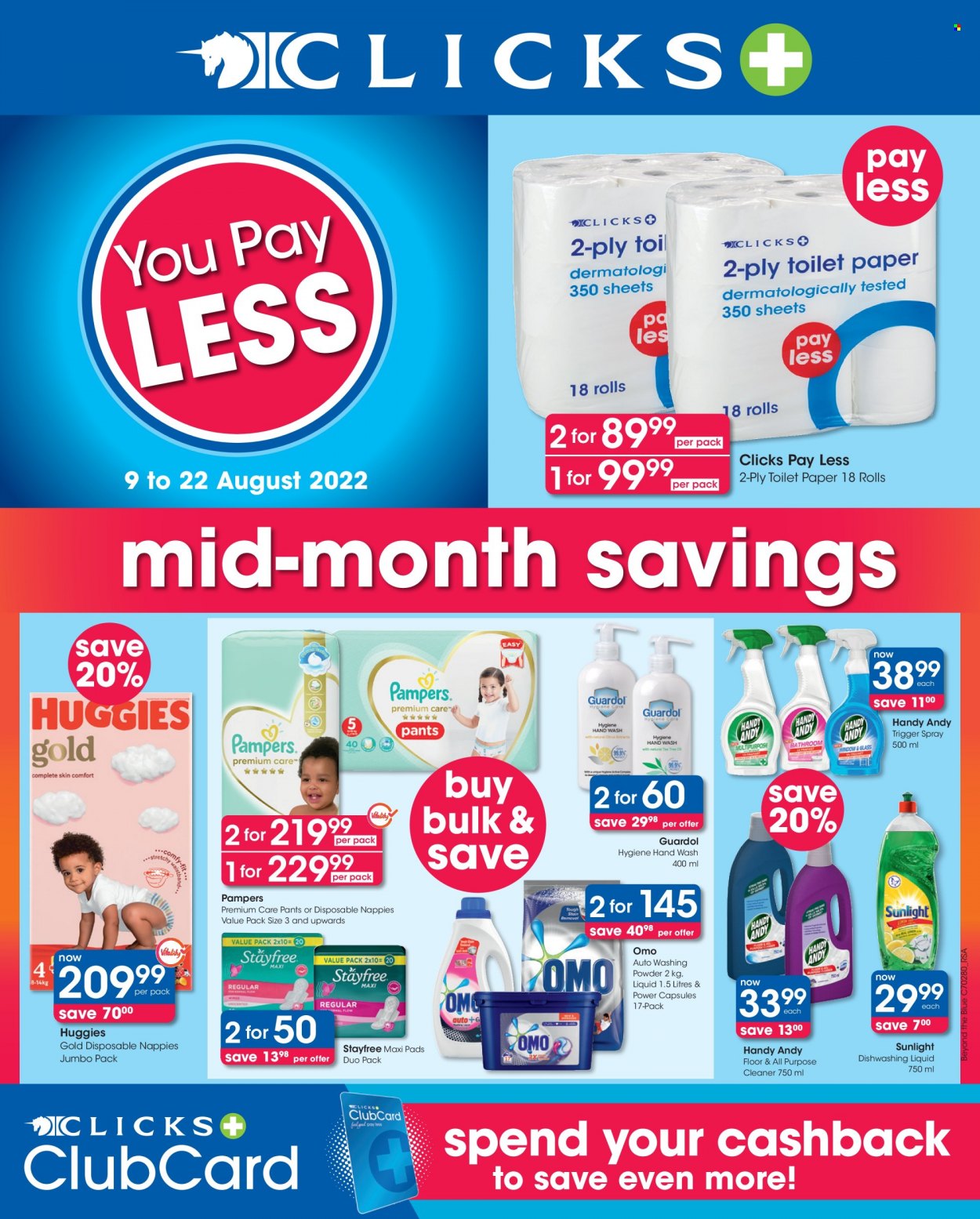 Clicks specials - 09/08/2022 - 22/08/2022. Page 1