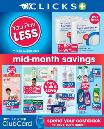 Clicks catalogue  - 09/08/2022 - 22/08/2022.