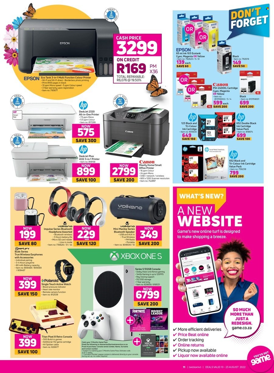 Game specials - 10/08/2022 - 23/08/2022. Page 11