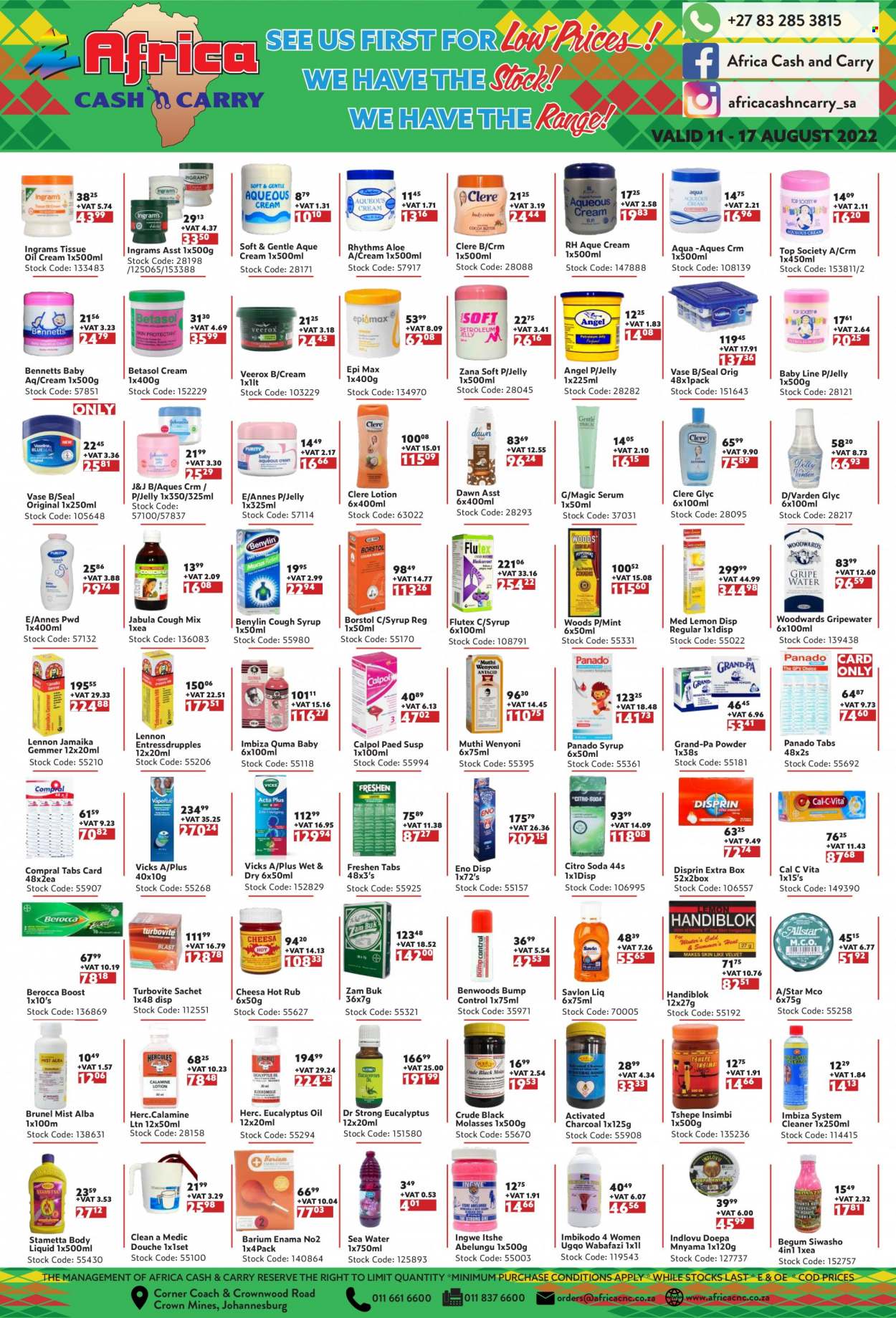 Africa Cash & Carry specials - 11/08/2022 - 17/08/2022. Page 1
