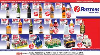 Prestons Liquor Stores catalogue  - 11/08/2022 - 14/08/2022.