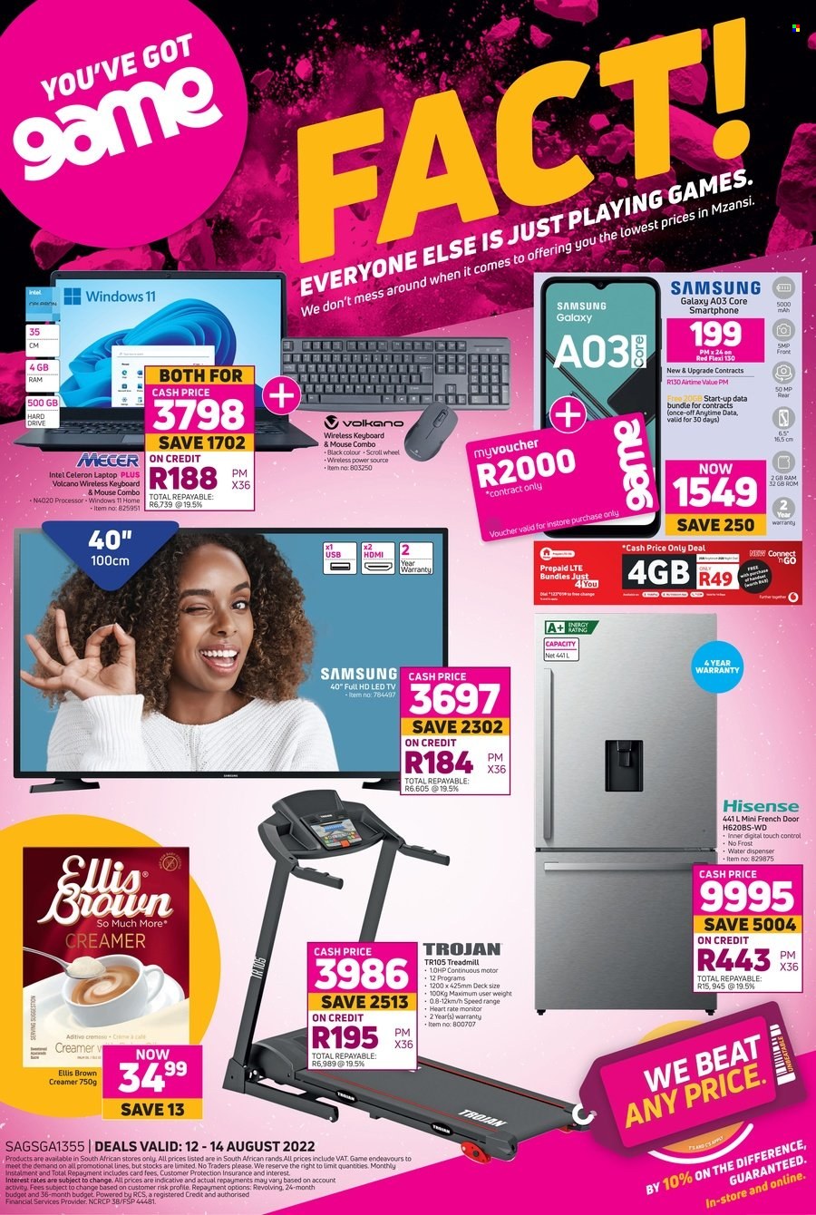 Game specials - 12/08/2022 - 14/08/2022. Page 1