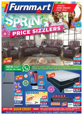Furnmart catalogue  - 15/08/2022 - 17/09/2022.