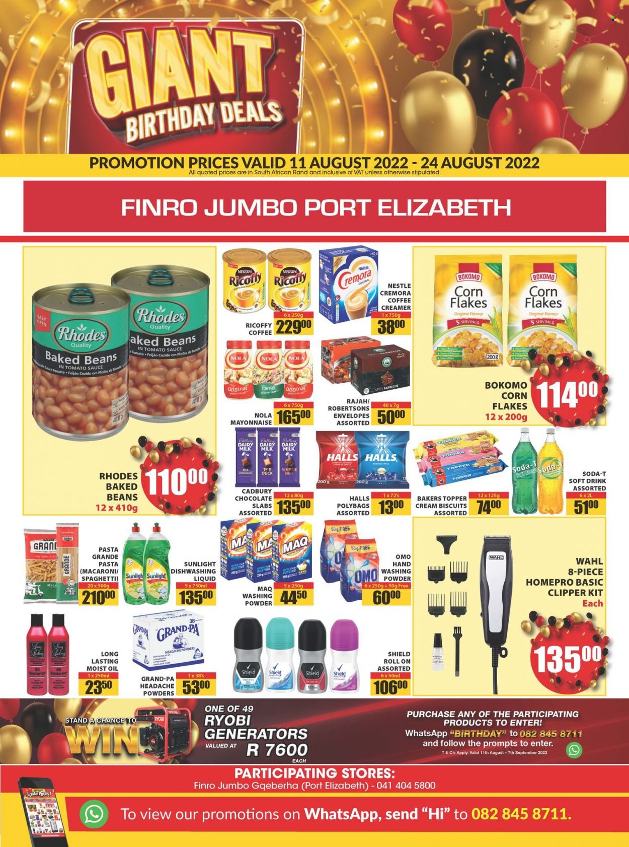 Jumbo Cash & Carry specials - 11/08/2022 - 24/08/2022. Page 1
