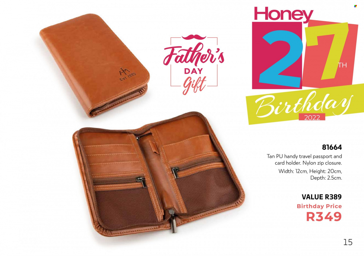 Honey specials. Page 17