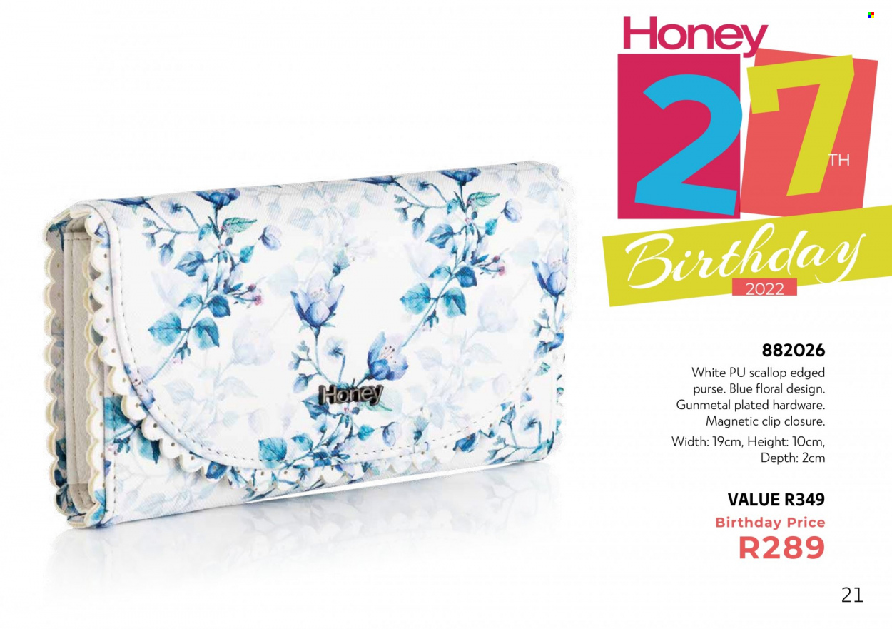 Honey specials. Page 23