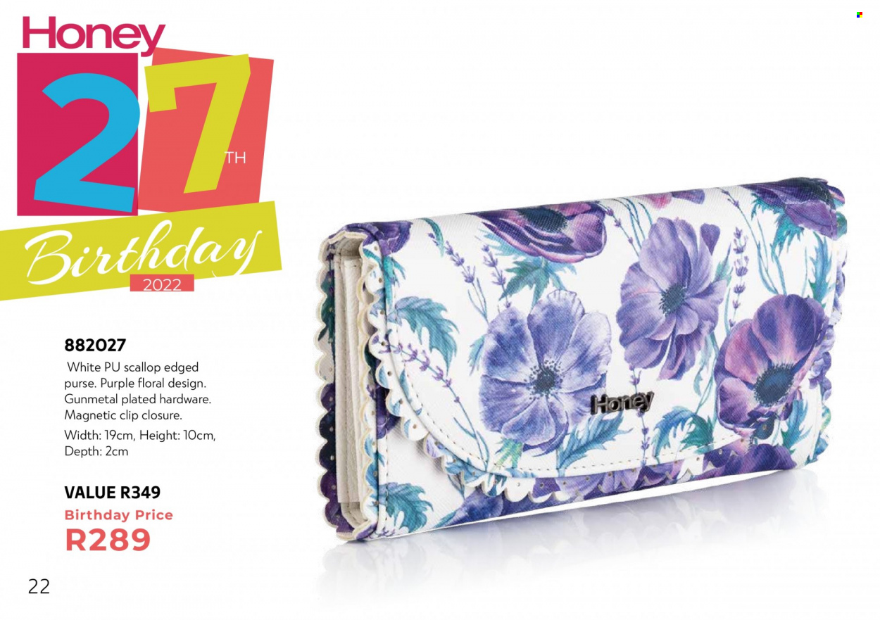 Honey specials. Page 24