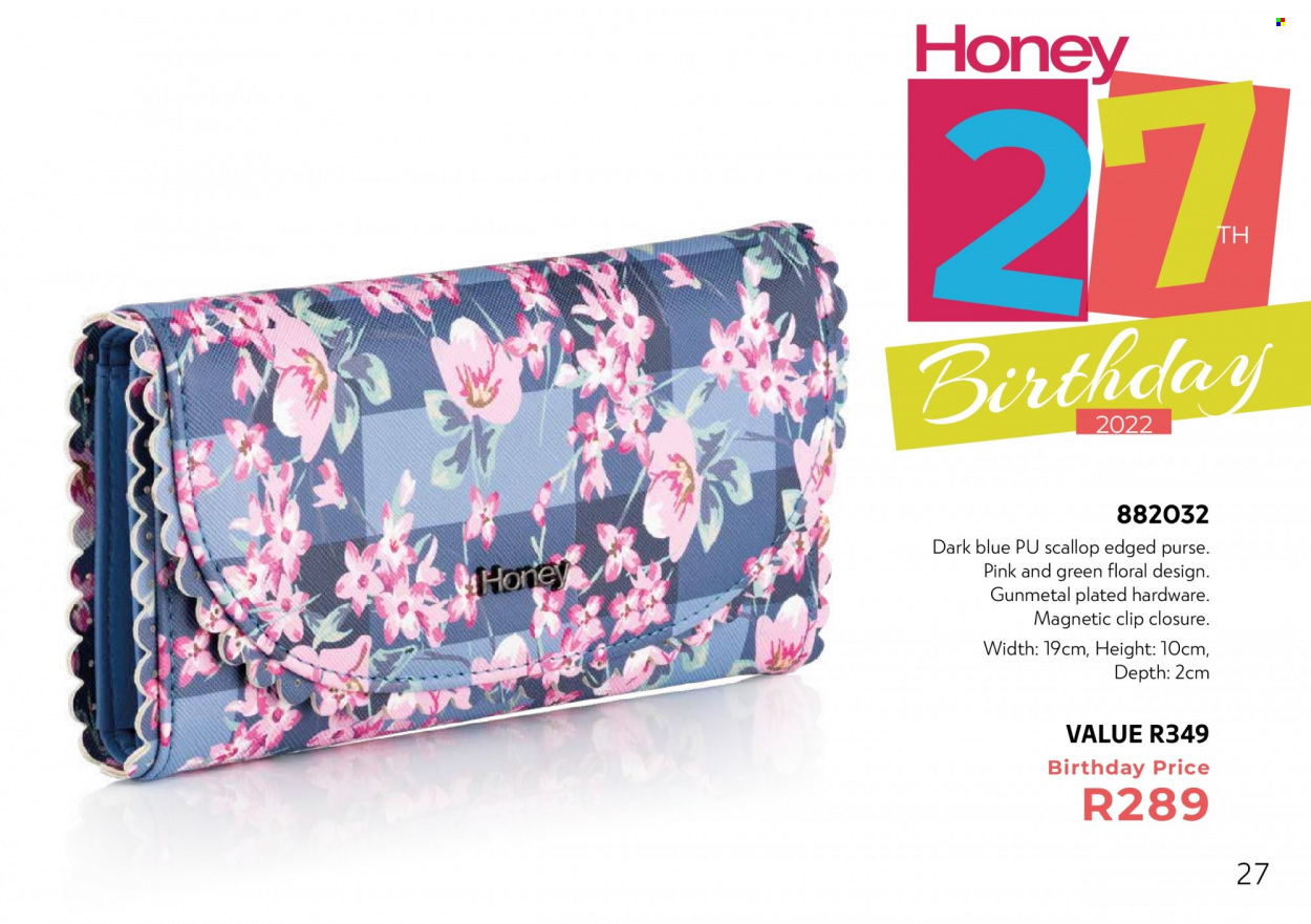 Honey specials. Page 29