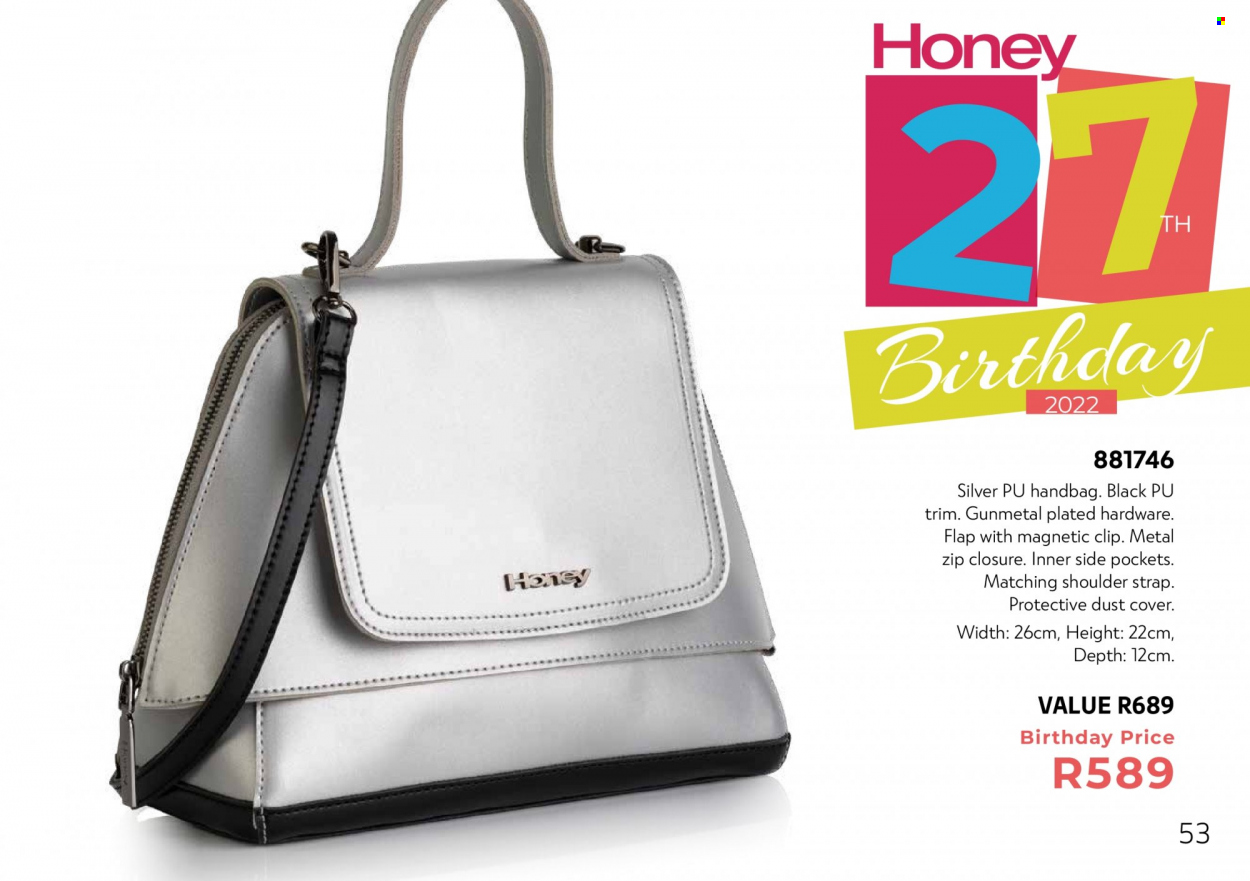 Honey specials. Page 55