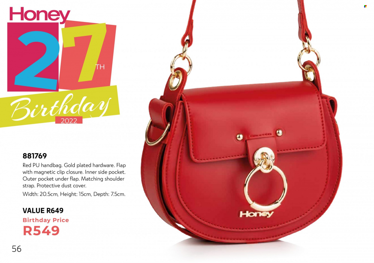 Honey specials. Page 58