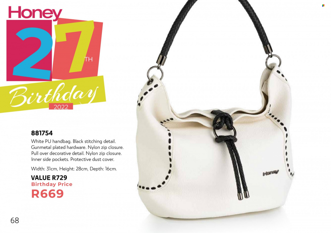Honey specials. Page 70