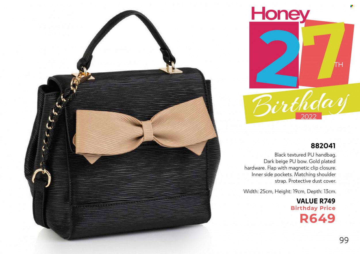 Honey specials. Page 101