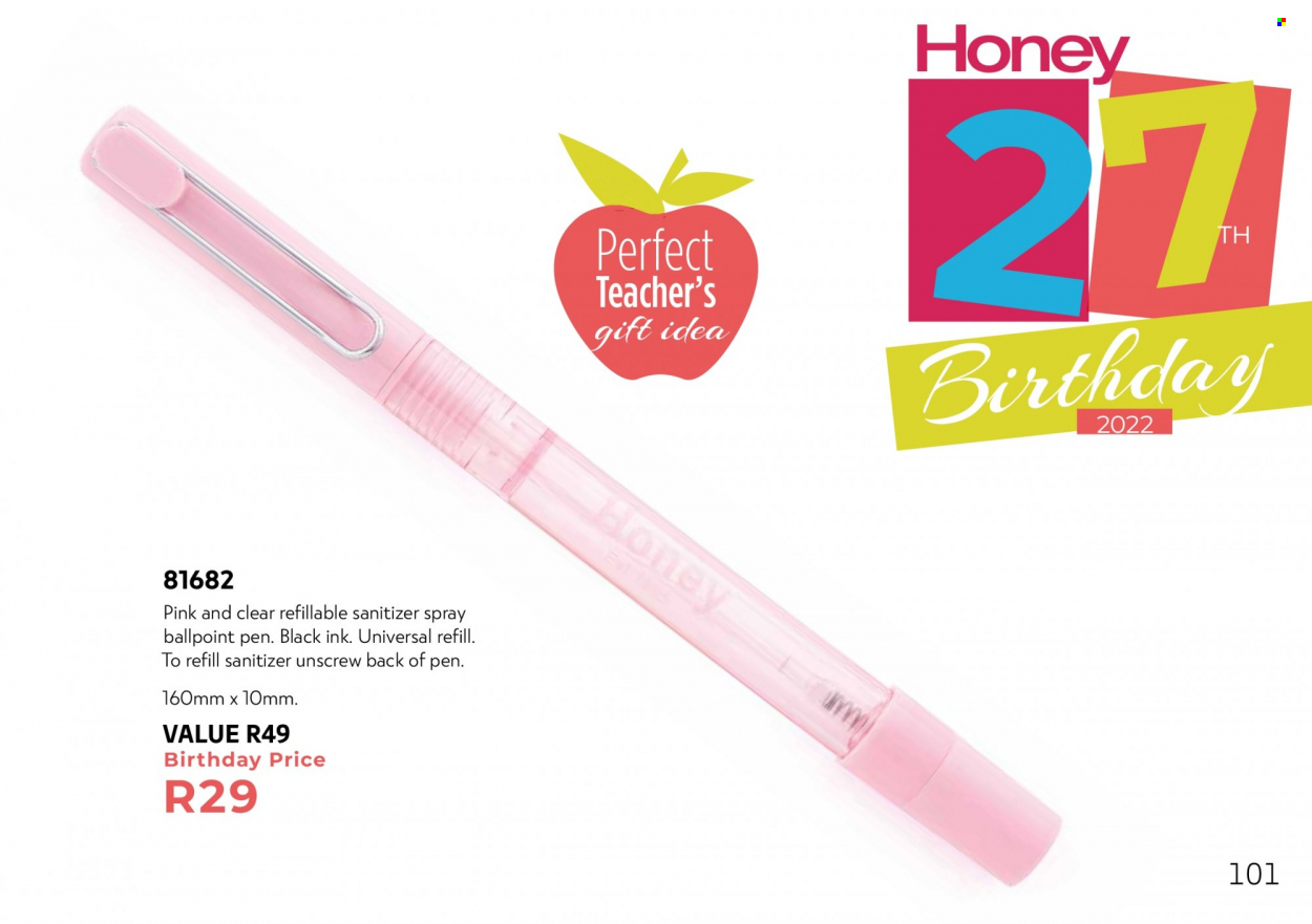 Honey specials. Page 103