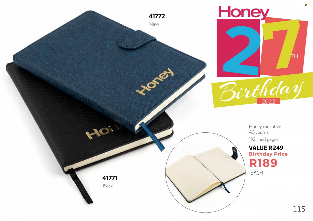 Honey specials. Page 117