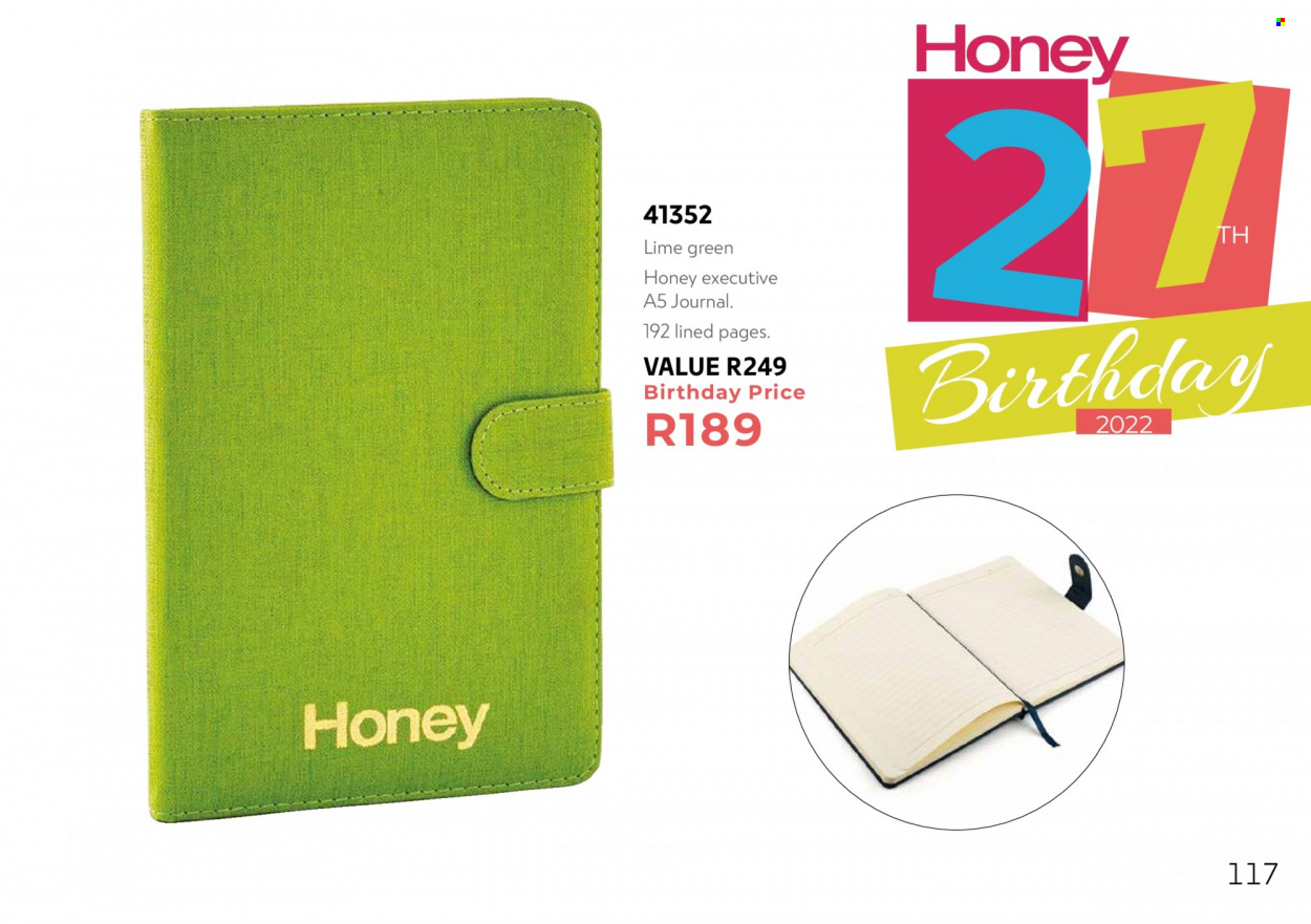 Honey specials. Page 119
