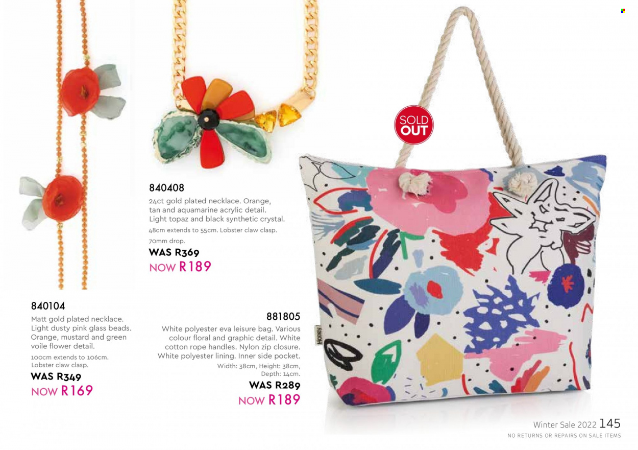 Honey specials. Page 147