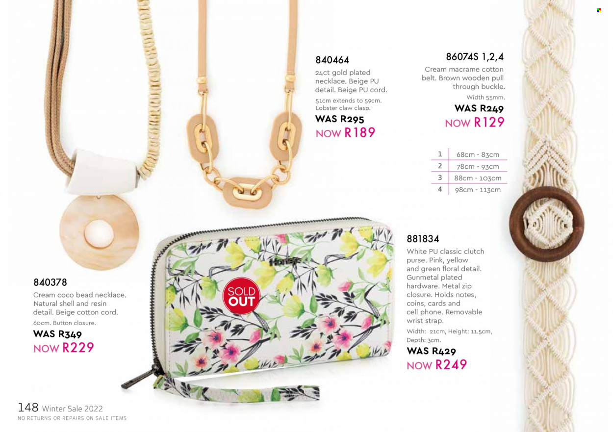 Honey specials. Page 150