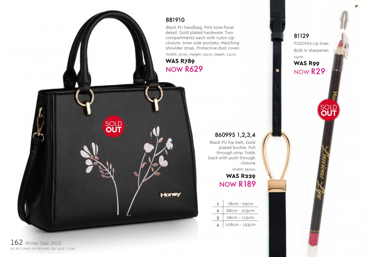 Honey specials. Page 164