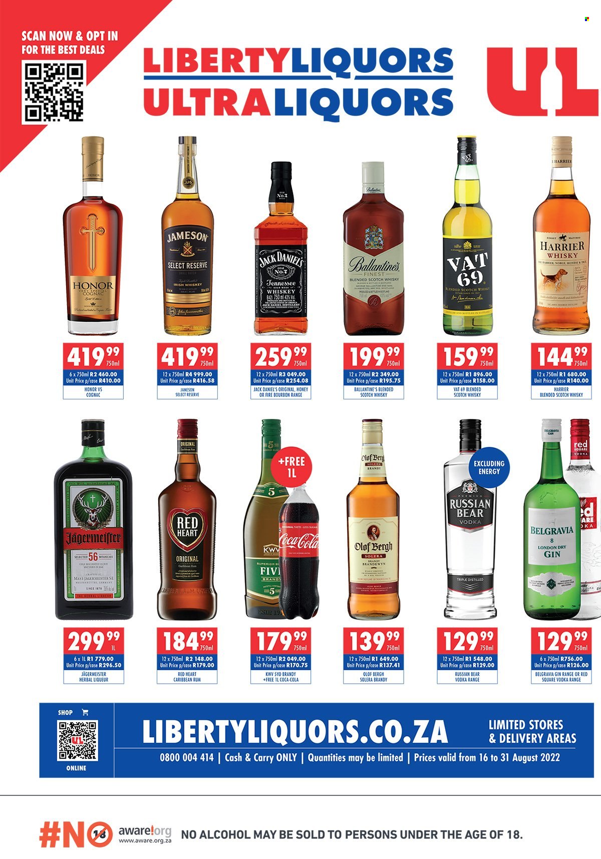 Liberty Liquors specials - 16/08/2022 - 31/08/2022. Page 1