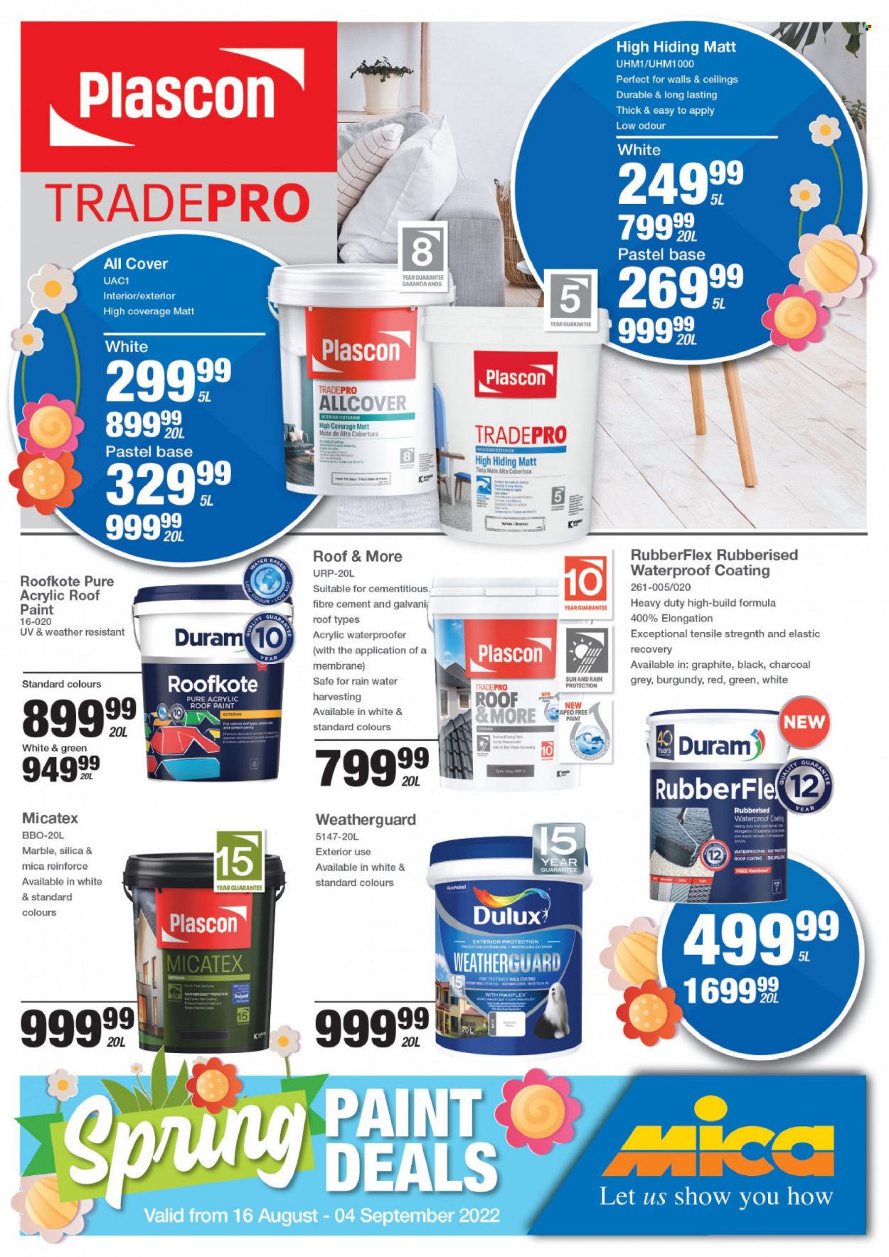 Mica specials - 16/08/2022 - 04/09/2022. Page 1