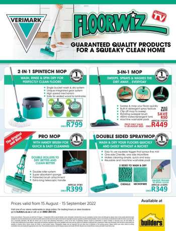 Builders catalogue  - 15/08/2022 - 15/09/2022.