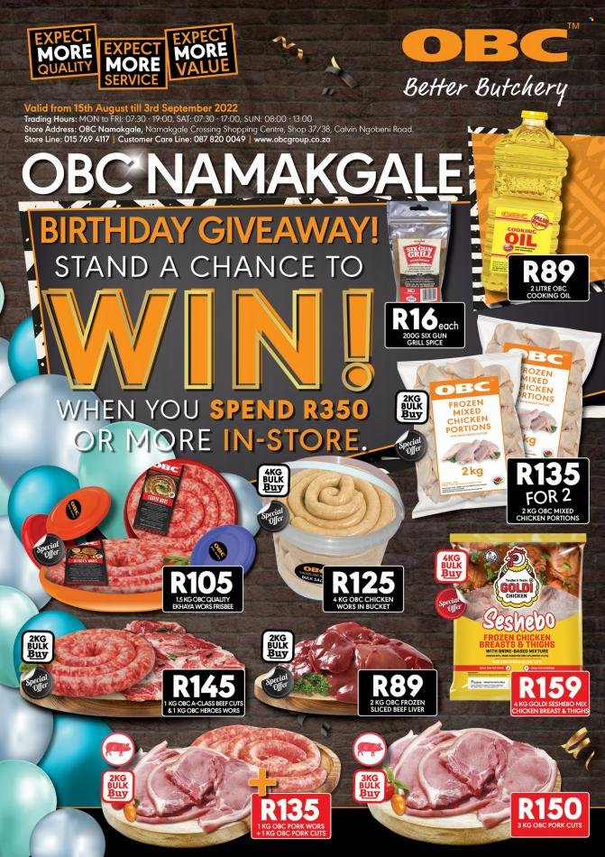 OBC specials - 15/08/2022 - 03/09/2022. Page 1