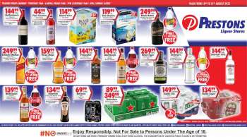 Prestons Liquor Stores catalogue  - 18/08/2022 - 21/08/2022.
