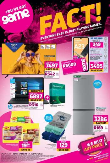 Game catalogue  - 19/08/2022 - 21/08/2022.