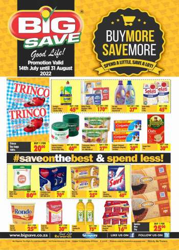 Big Save catalogue  - 14/07/2022 - 31/08/2022.