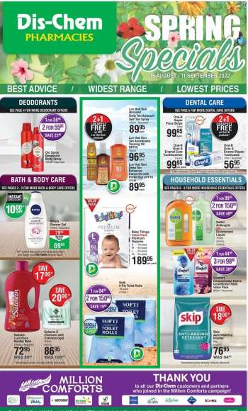 Dis-Chem catalogue  - 18/08/2022 - 11/09/2022.