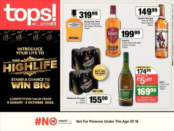 TOPS at SPAR catalogue  - 18/08/2022 - 21/08/2022.