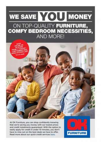 OK Furniture catalogue  - 17/08/2022 - 04/09/2022.