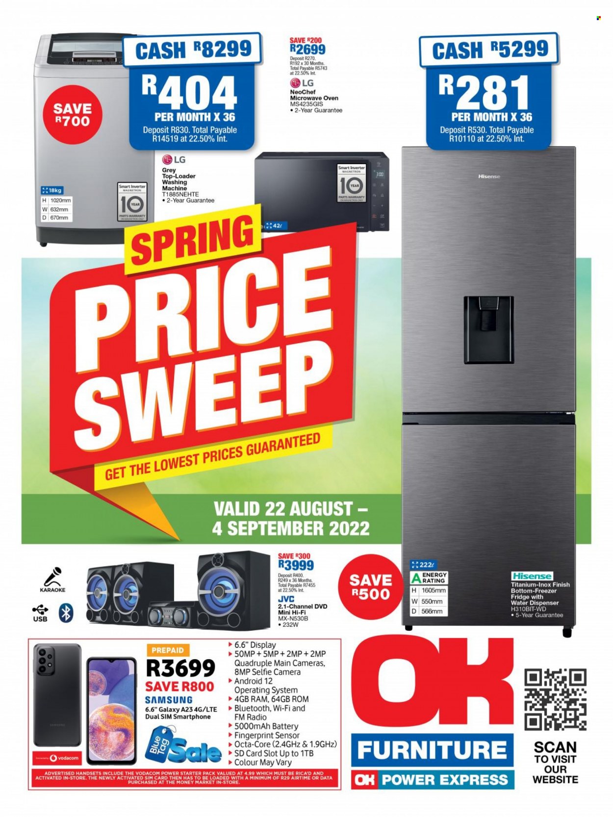 OK Furniture specials - 22/08/2022 - 04/09/2022. Page 1