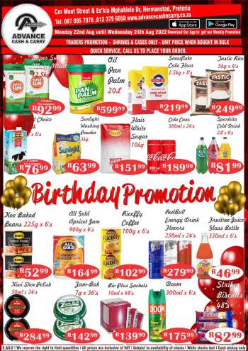 Advance Cash & Carry catalogue  - 22/08/2022 - 24/08/2022.