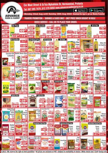 Advance Cash & Carry catalogue  - 22/08/2022 - 28/08/2022.