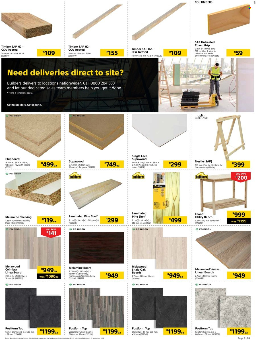 Builders specials - 23/08/2022 - 19/09/2022. Page 3