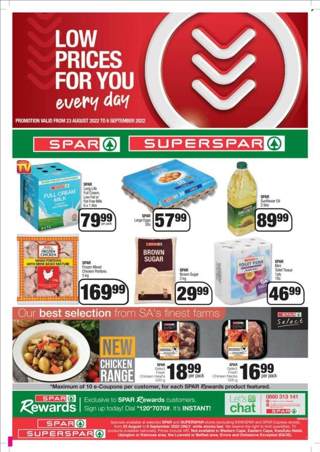 SPAR specials - 23/08/2022 - 06/09/2022. Page 1
