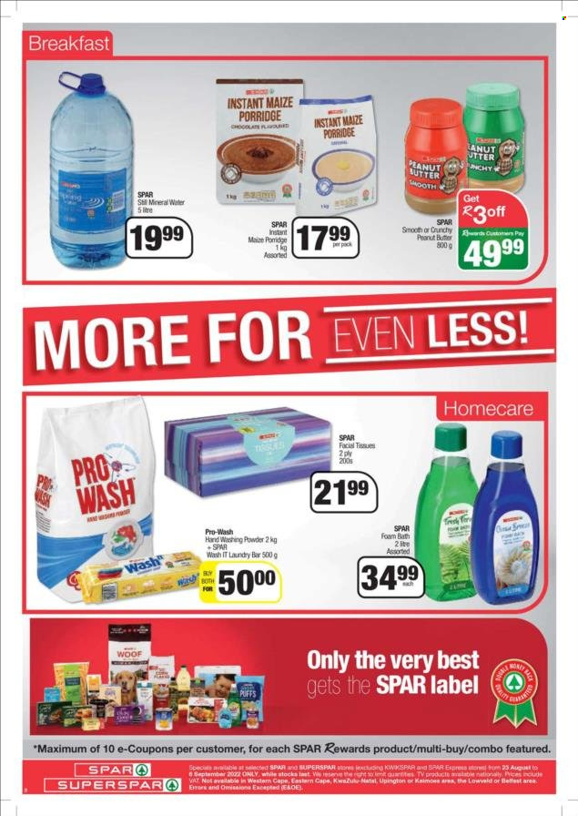 SPAR specials - 23/08/2022 - 06/09/2022. Page 7