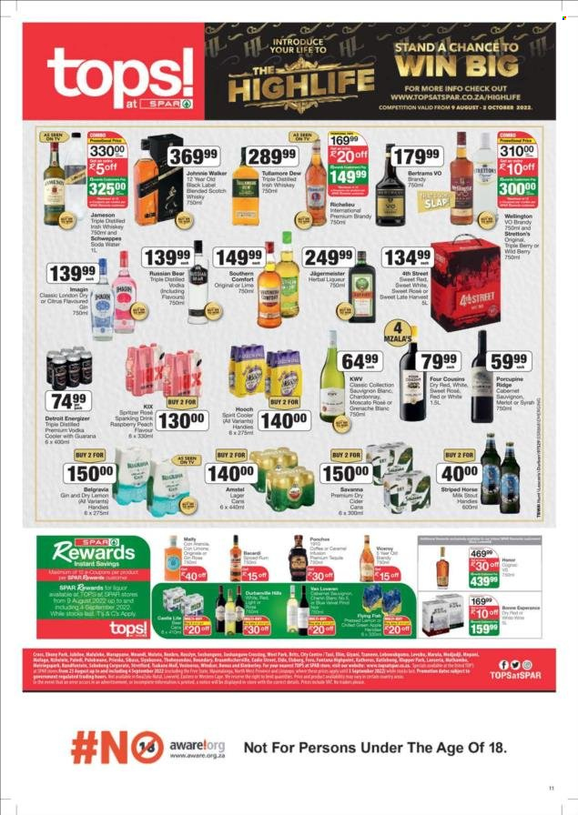 SPAR specials - 23/08/2022 - 06/09/2022. Page 11