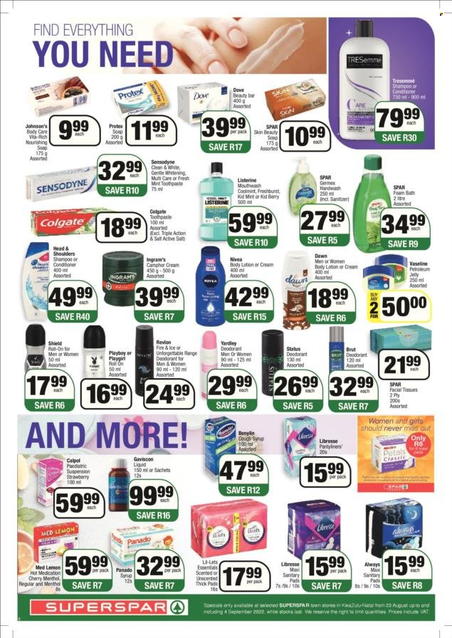 SPAR specials - 23/08/2022 - 04/09/2022. Page 4