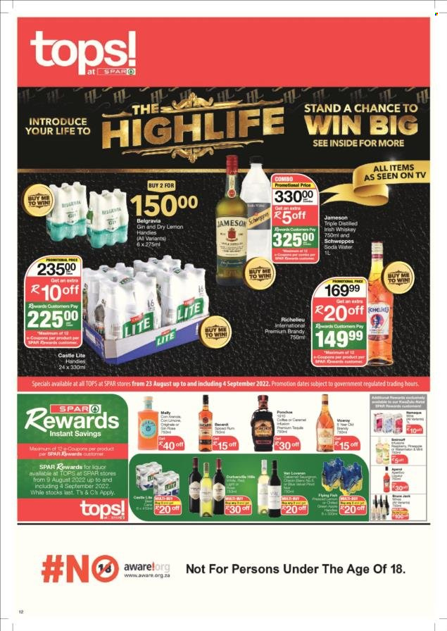 SPAR specials - 23/08/2022 - 04/09/2022. Page 12