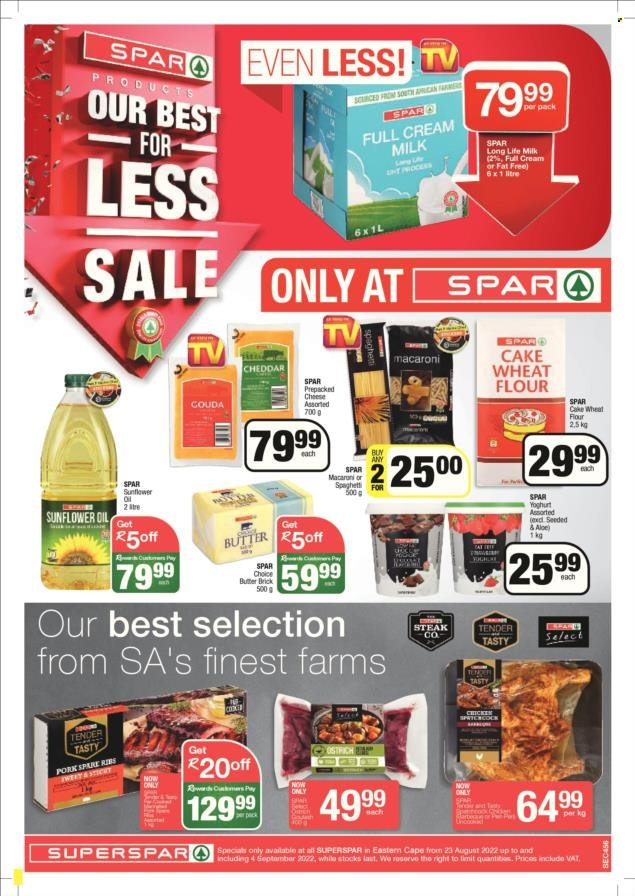 SPAR specials - 23/08/2022 - 04/09/2022. Page 1